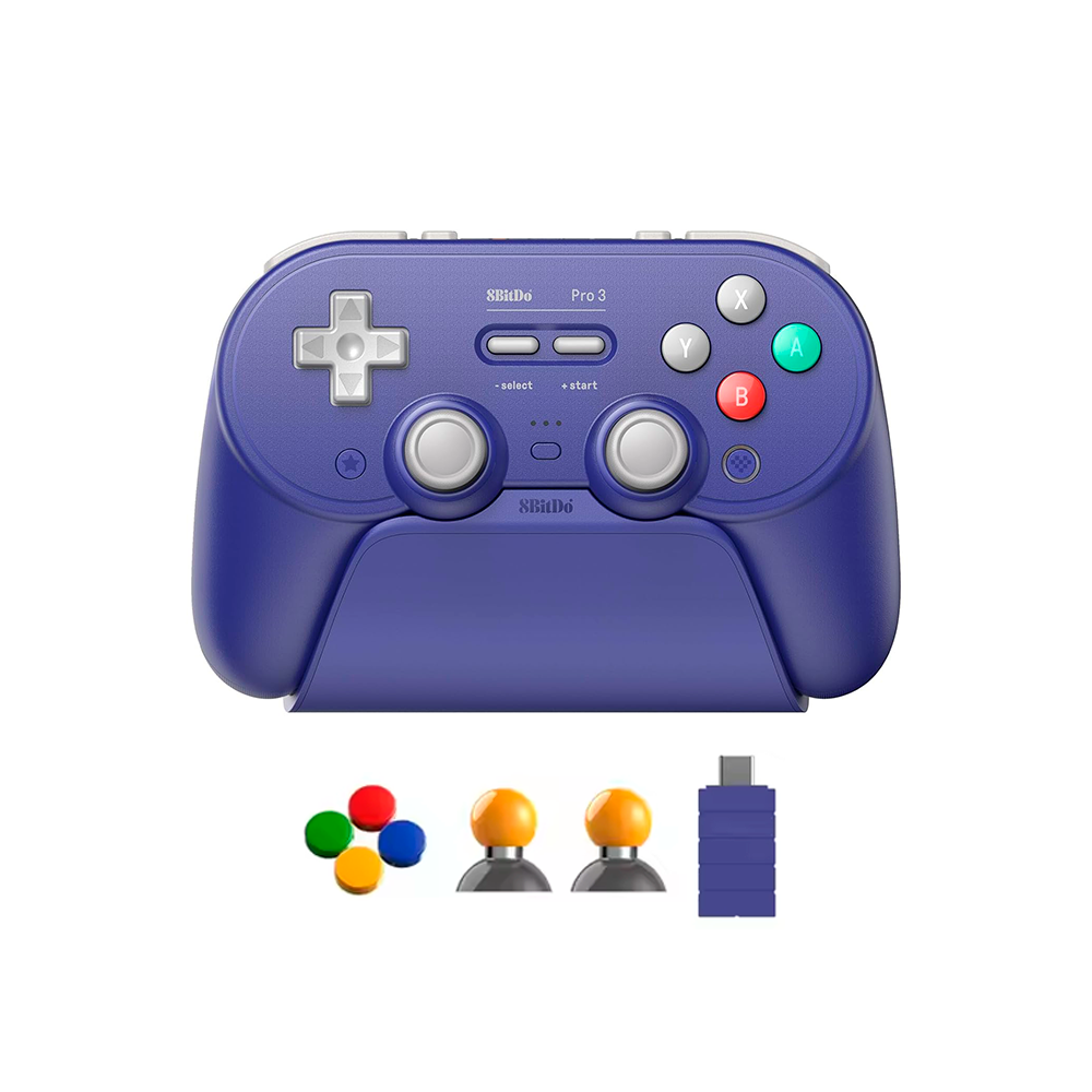 Mando 8BITDO Pro 3 Inalambrico - Compatible con Android, PC, Apple, SteamOS, Switch 1 y 2