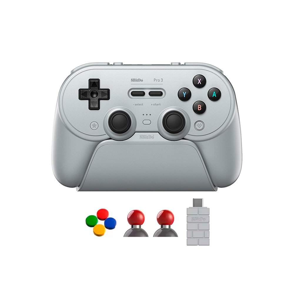 Mando 8BITDO Pro 3 Inalambrico - Compatible con Android, PC, Apple, SteamOS, Switch 1 y 2