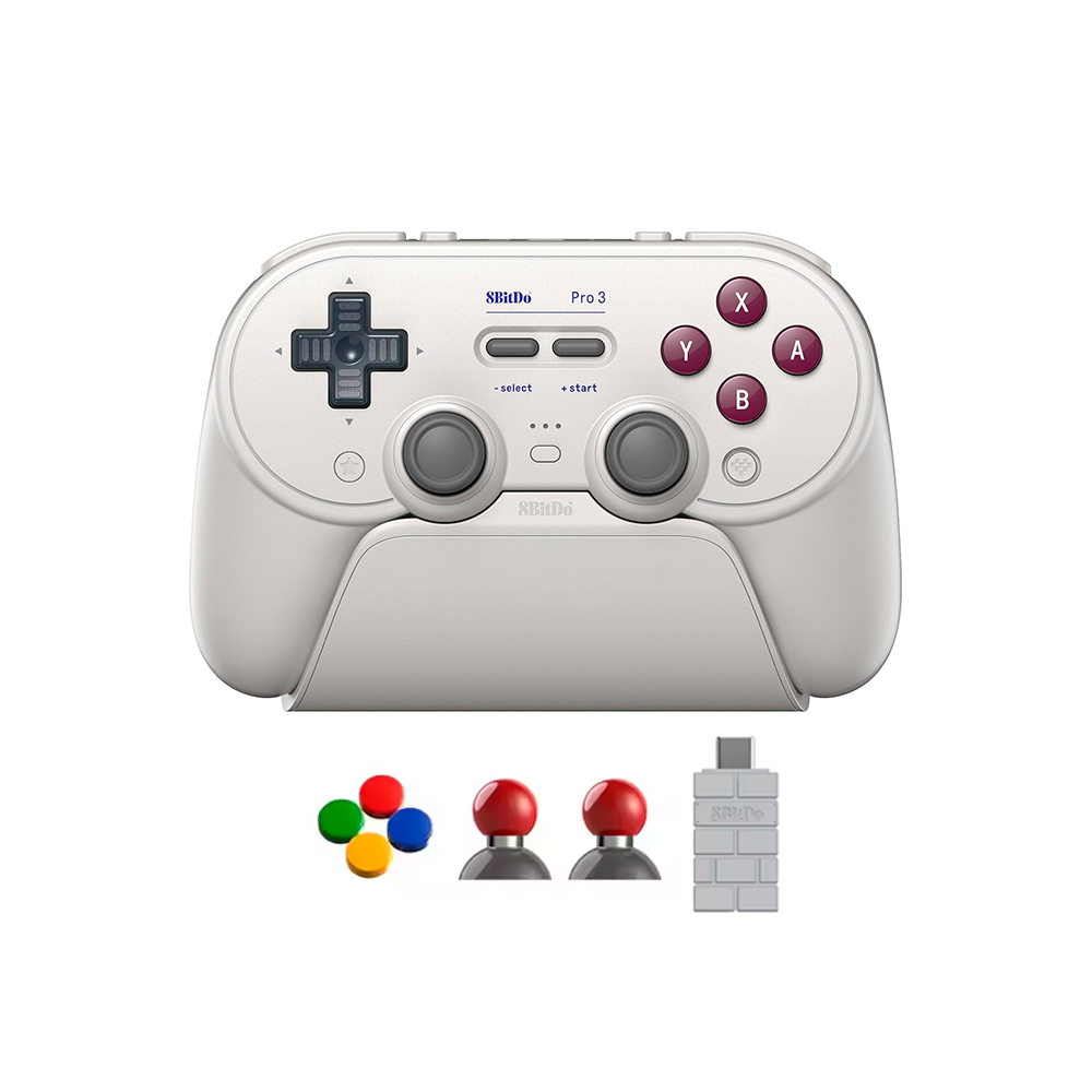 Mando 8BITDO Pro 3 Inalambrico - Compatible con Android, PC, Apple, SteamOS, Switch 1 y 2